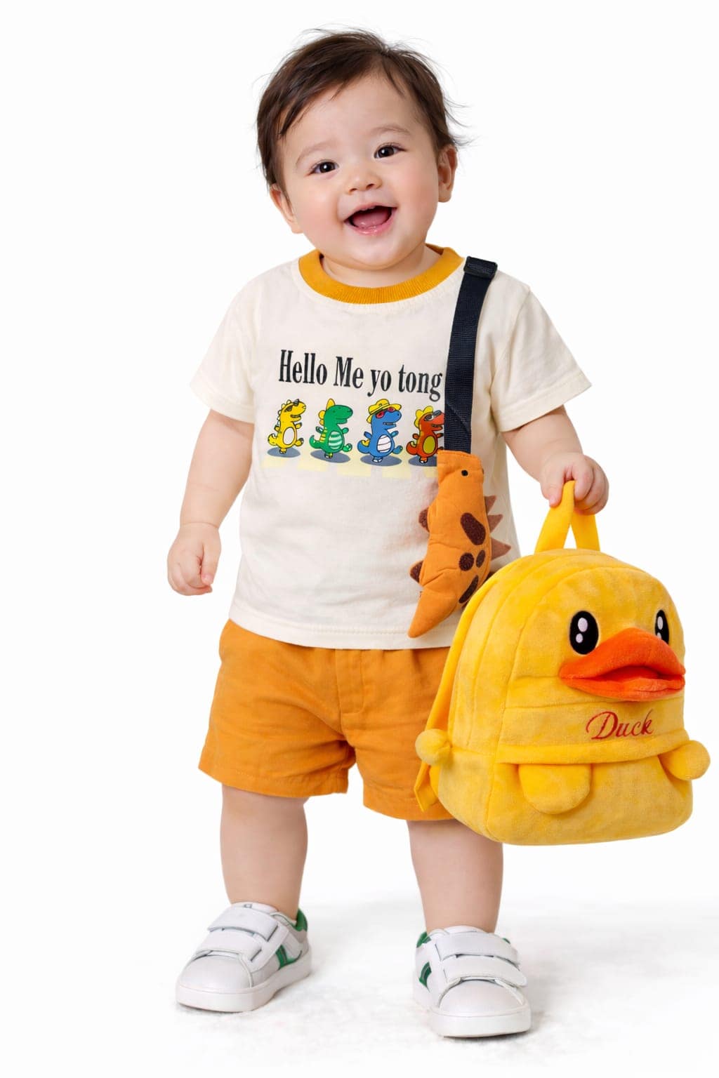 Giftset Tshirt With Shorts & Teddy School Bag