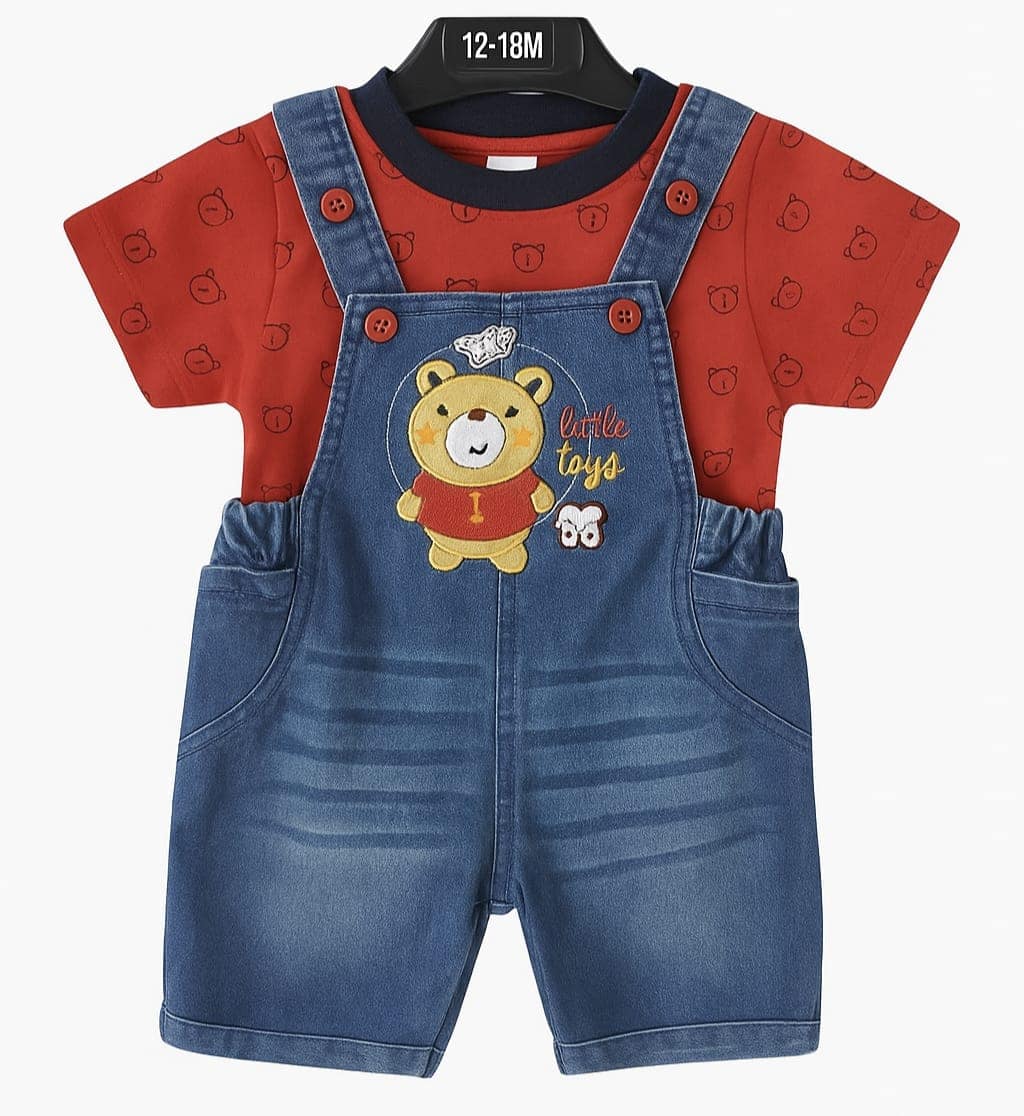 SoftBaby Giftset Dungarees & Building Blocks - Image 2