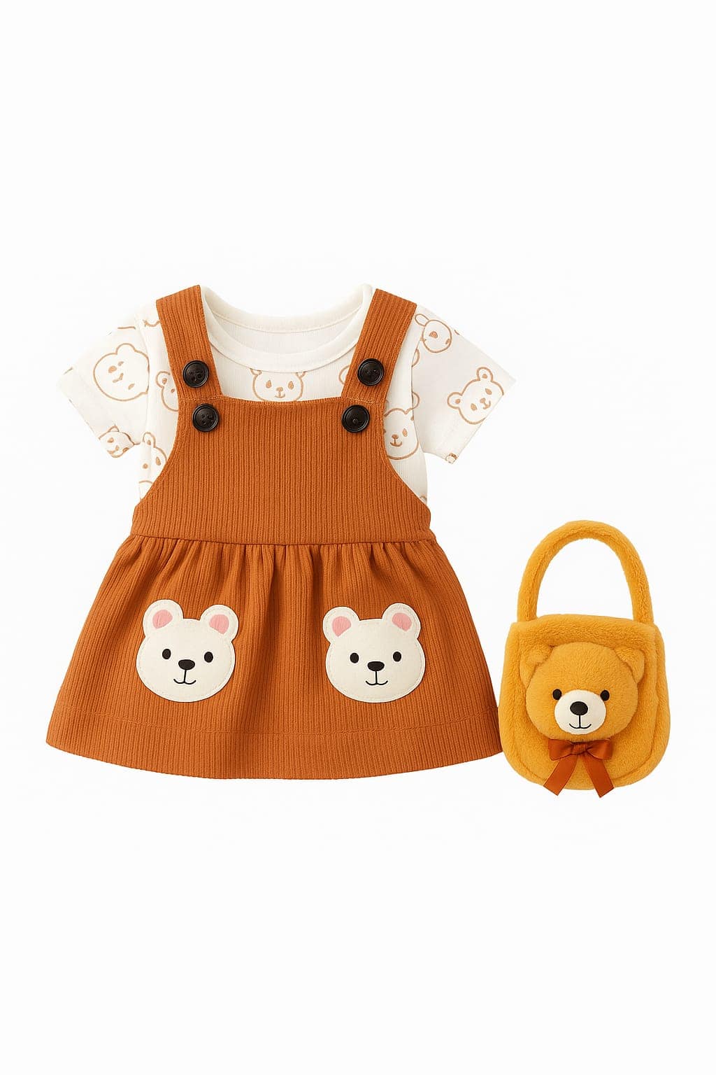 Baby 3 pc Giftset With Teddy Bag & Teddy Bear - Image 2