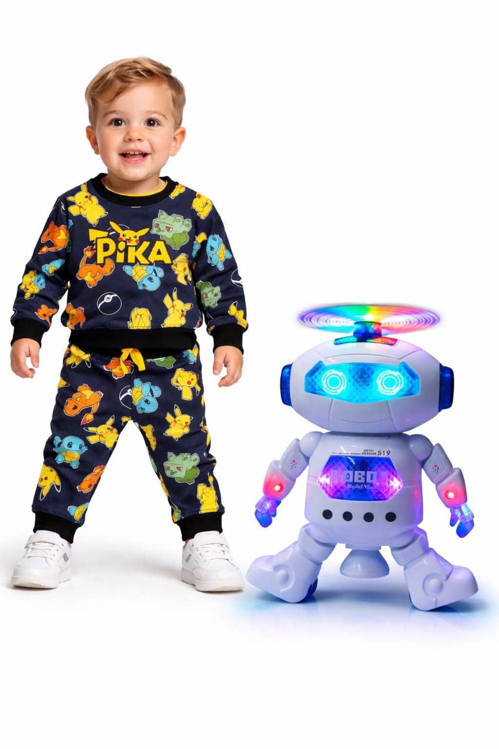 Sweatshirt With Pant & Walking Robot