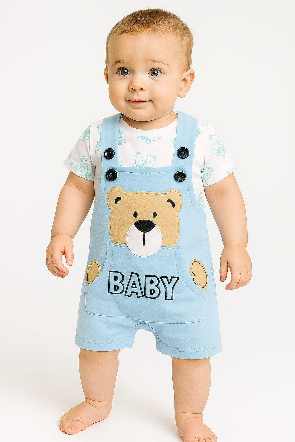 SoftBaby Giftset Dungarees & Celebration Chocolate - Image 3