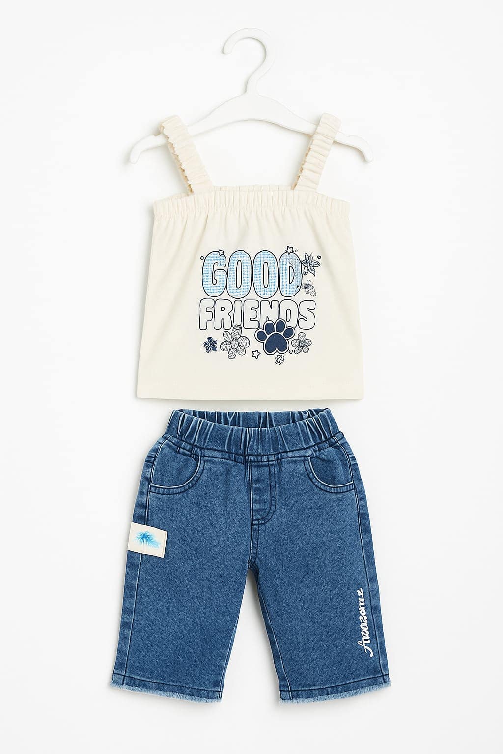 Jeans Jacket, Pant With Tshirt & Teddy Bag - Image 3