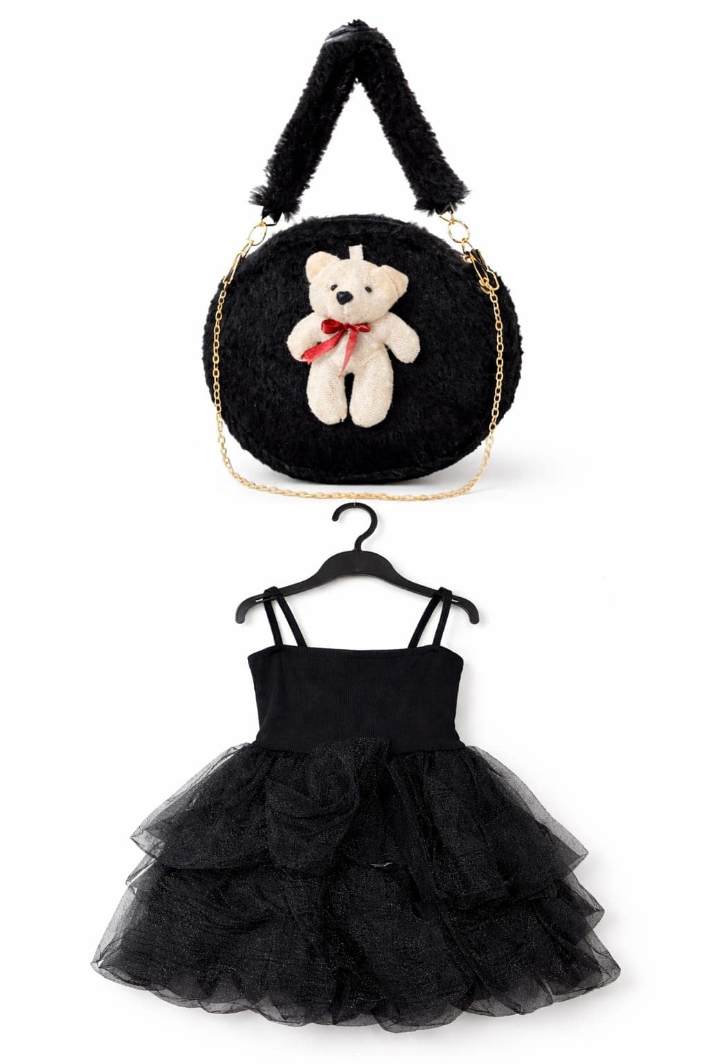 SoftBaby Giftset Frock & Teddy Bear Bag - Image 3