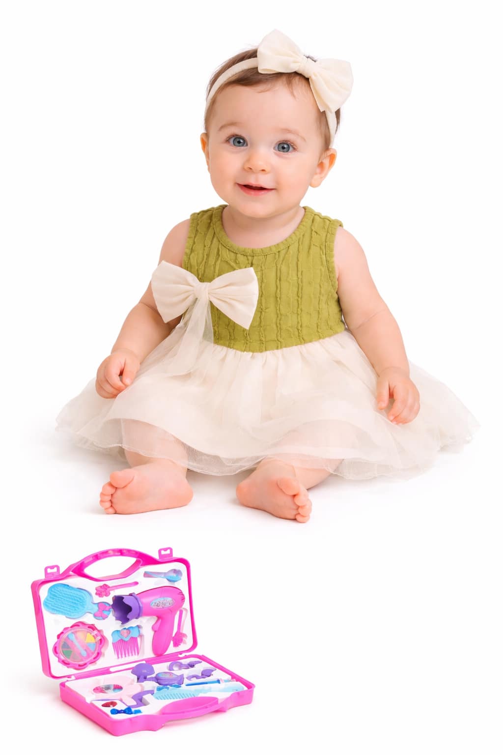 SoftBaby Giftset Frock & Beauty Set