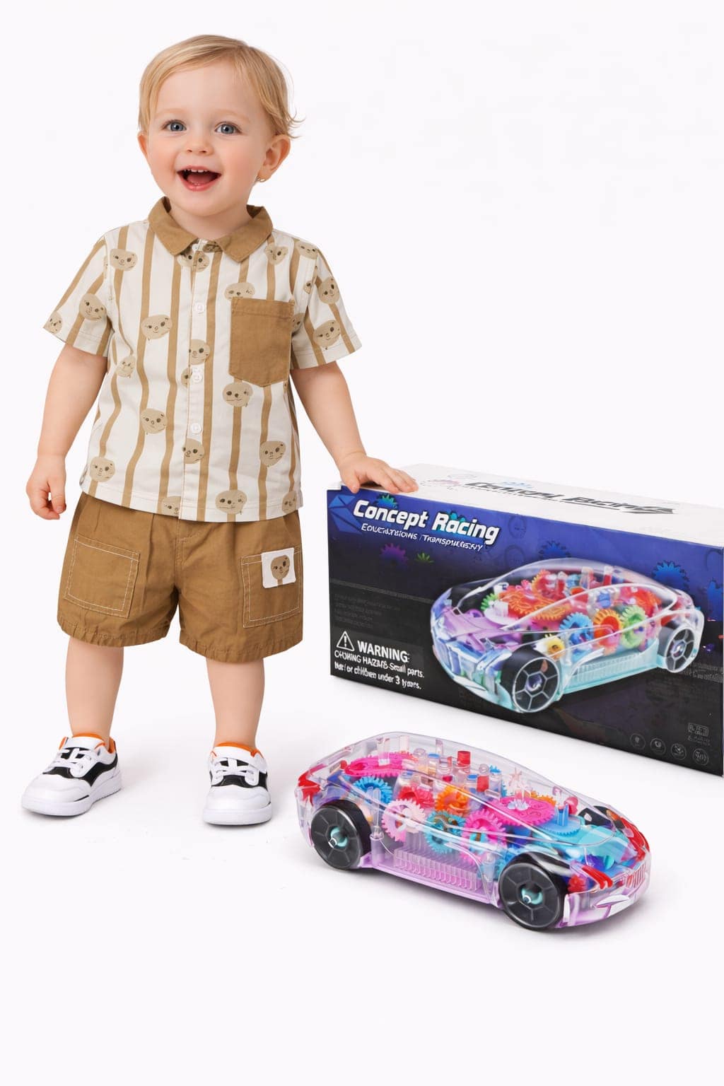 Giftset Shirt With Pant & Racing Car 360 Degree Rotation