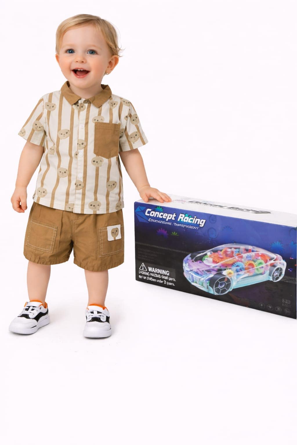 Giftset Shirt With Pant & Racing Car 360 Degree Rotation - Image 3