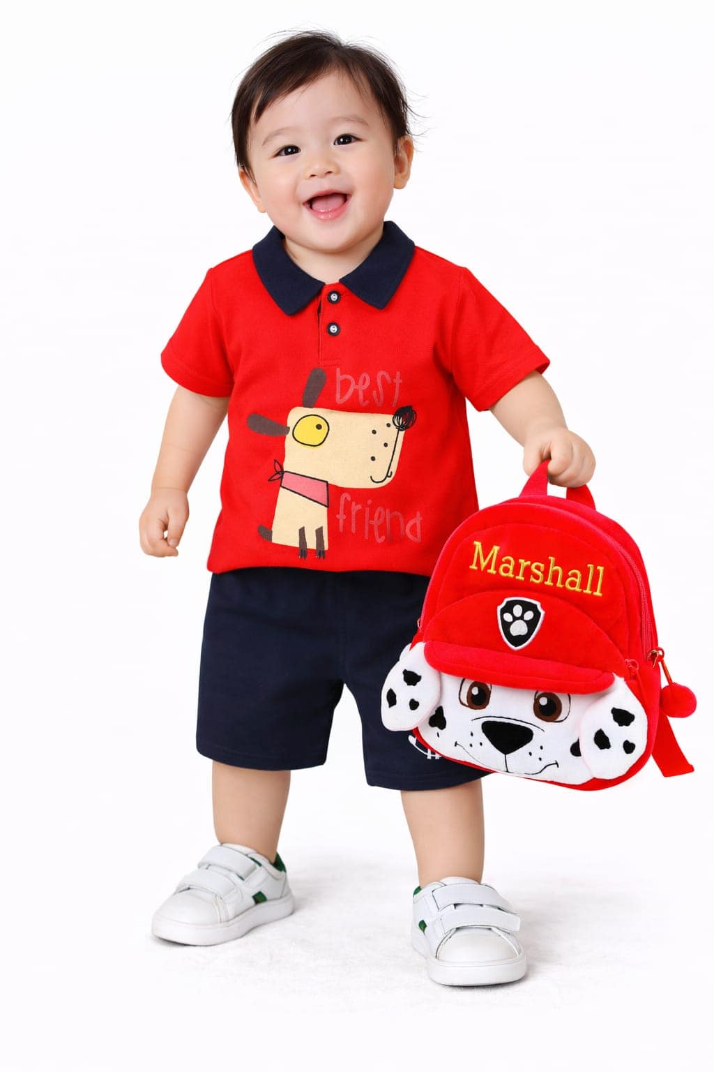 Giftset Tshirt With Jeans & Teddy School Bag