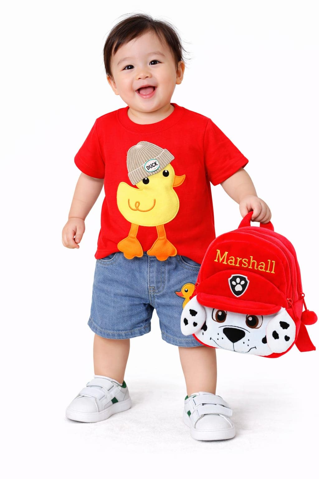 Giftset Tshirt With Jeans & Teddy School Bag