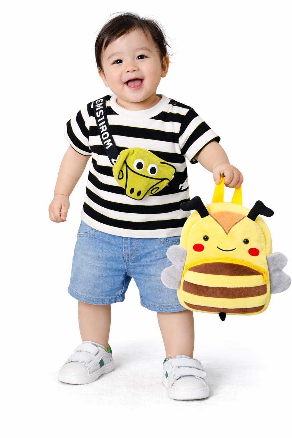 Giftset Tshirt With Shorts & Teddy School Bag