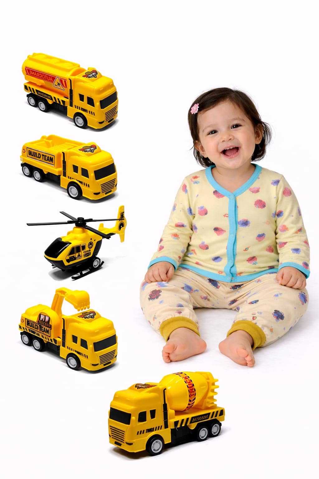 Giftset Vest With Long Pant & 6 pcs Friction Toy