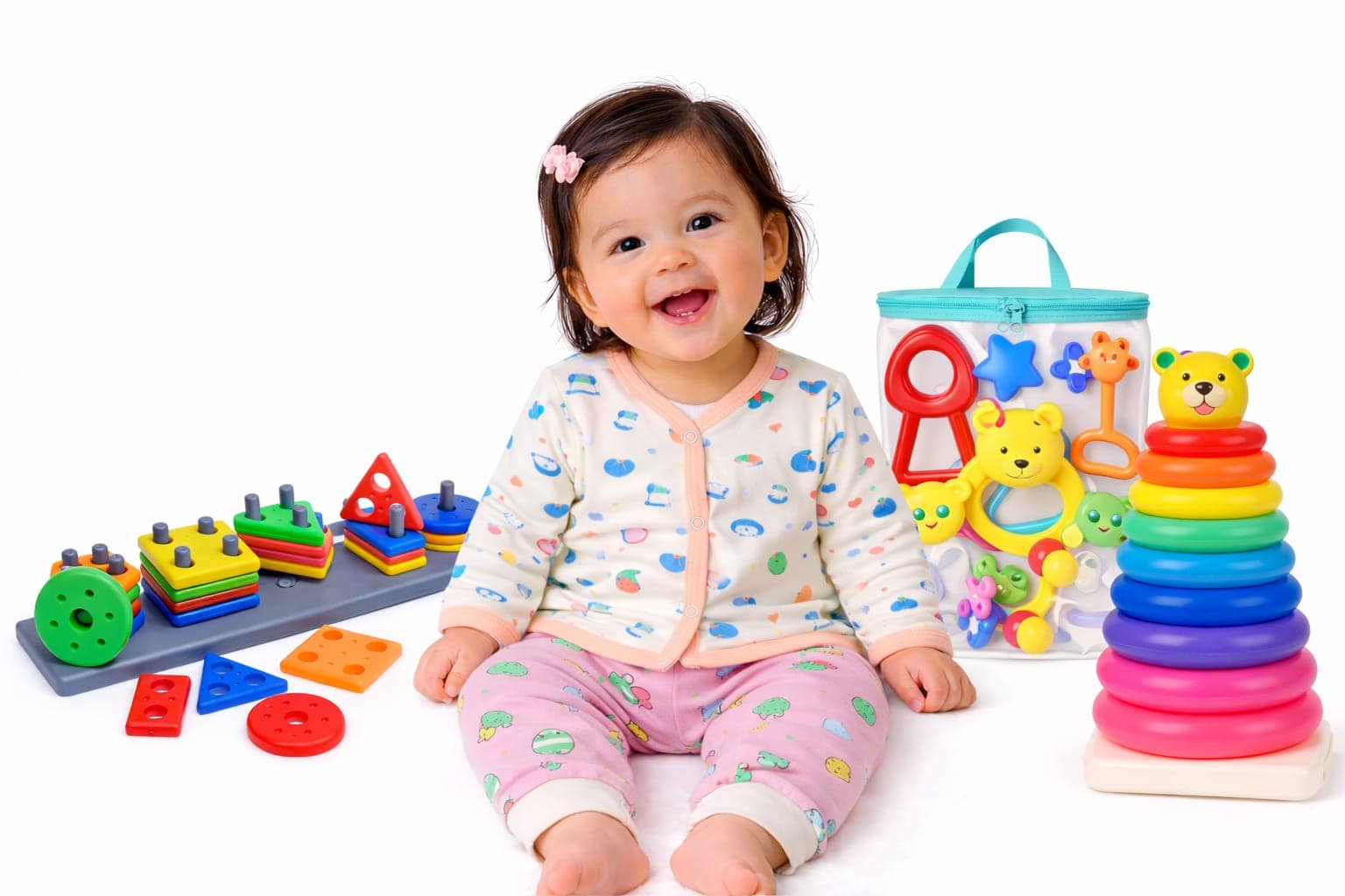 Giftset Vest With Long Pant & 3 Pc Toy Combo - Image 2