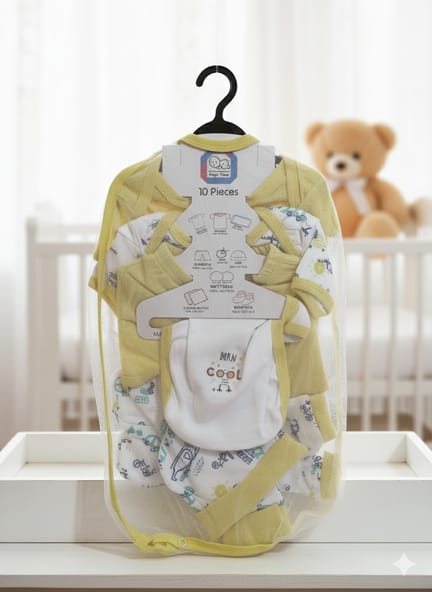 Soft Baby Net Style Giftset(10 pcs)
