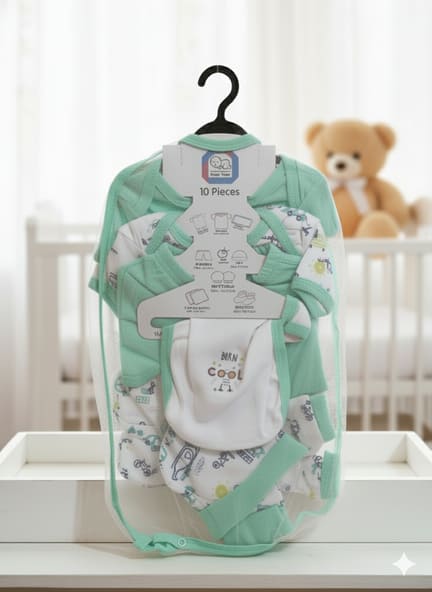 Soft Baby Net Style Giftset(10 pcs)