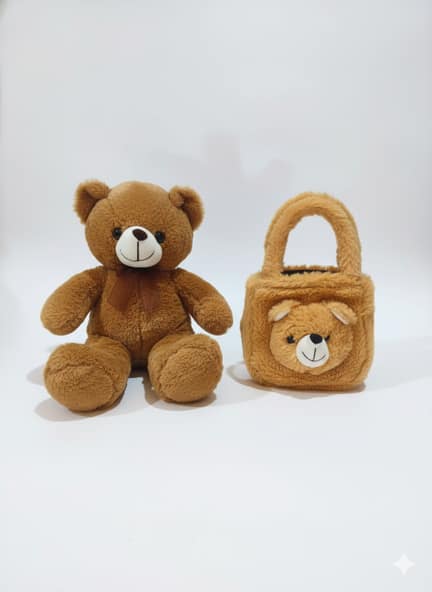 Baby 3pc Giftset With Teddy Bag & Teddy Bear - Image 2