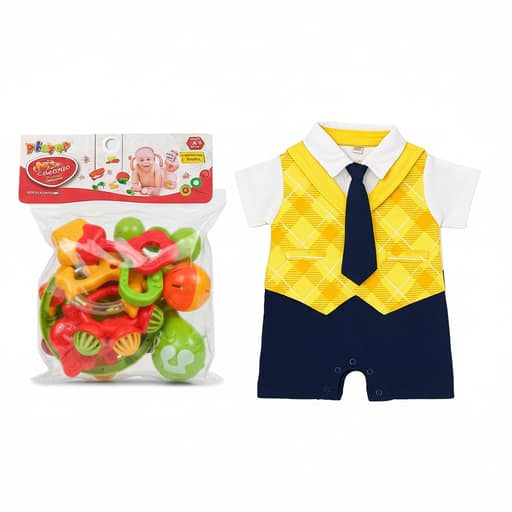 Baby Giftset Partywear Set With Sound Toys 20pcs - Image 3