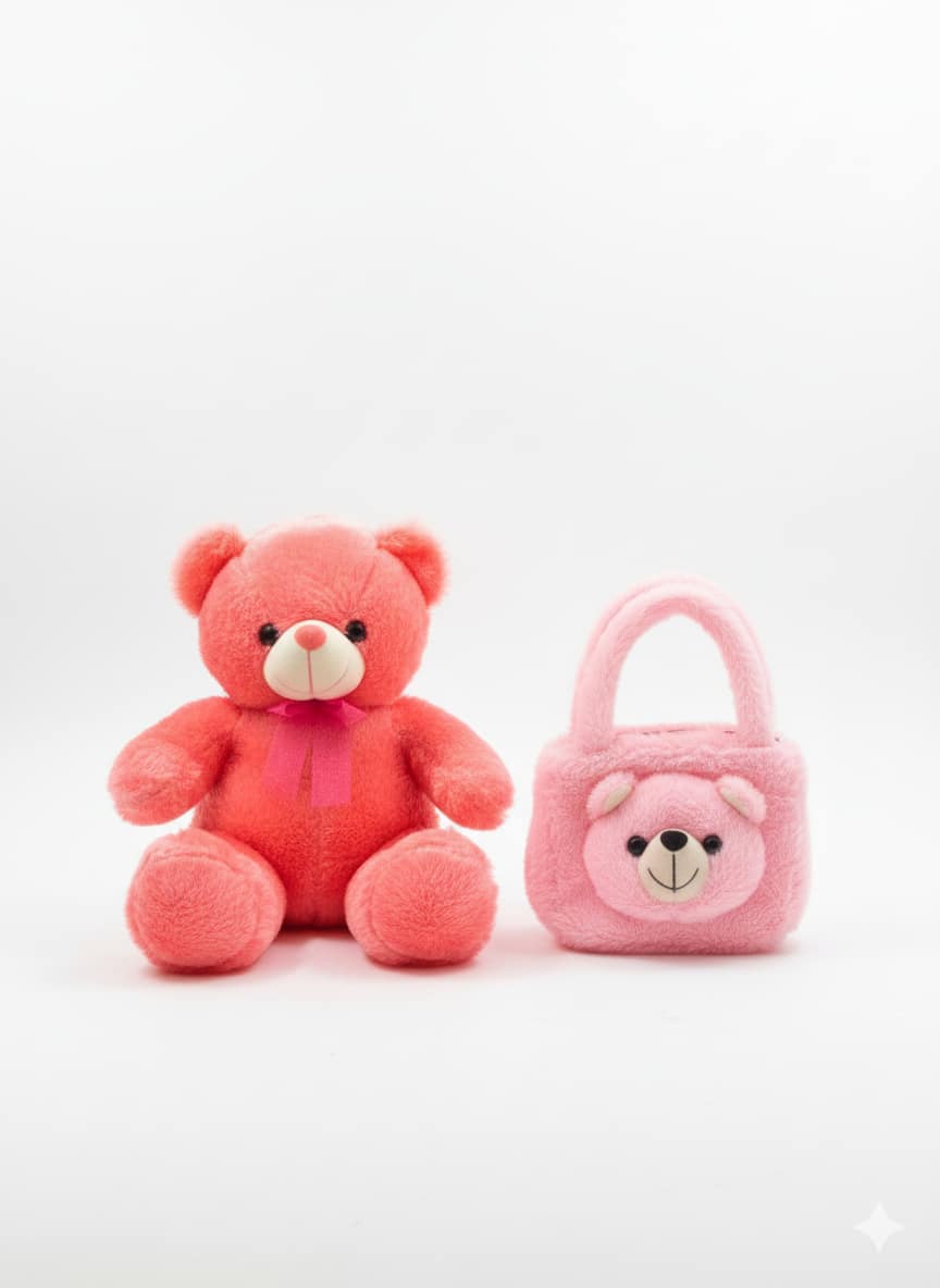 Baby 3pc Giftset With Teddy Bag & Teddy Bear - Image 2